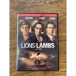 Lions For Lambs 2007 DVD Widescreen Redford Streep Cruise War Drama Pre-Owned